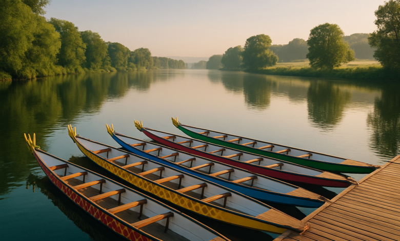 60 Teams auf der Weser: Hameln feiert 22. Drachenboot-Regatta