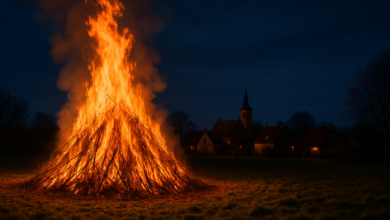 Osterfeuer im Kreis Schaumburg: Wo die Flammen lodern