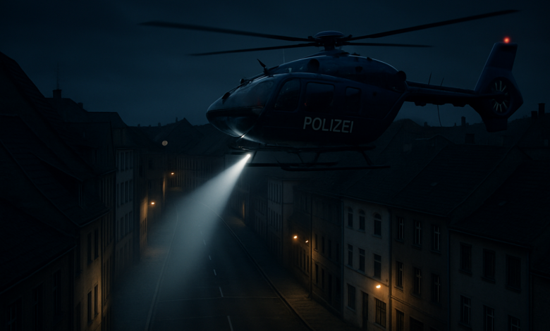 Großfahndung in Hameln: Hubschrauber jagt Einbrecher durch die Nacht