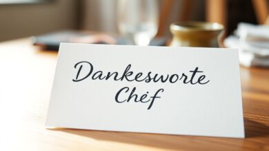 Beim Chef bedanken