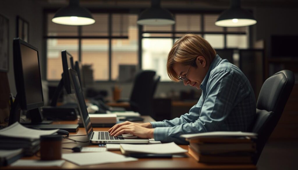 Fehlhaltungen im Büro