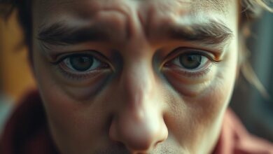 Müde Augen