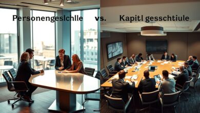 Personengesellschaft vs. Kapitalgesellschaft: Die Unterschiede