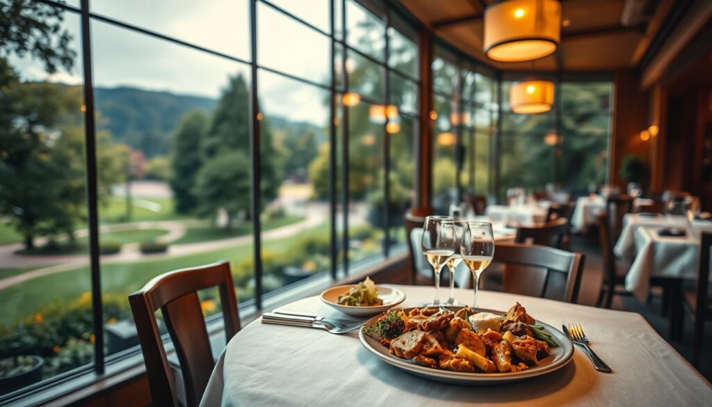Restaurant mit Kurparkblick
