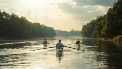 Rudern Auf Der Weser