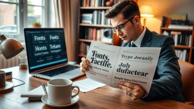 Schriftart Bewerbung
