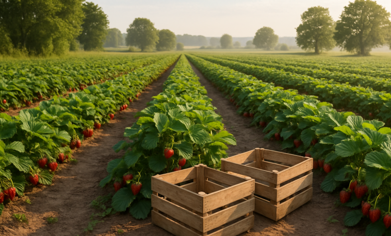 Frische Erdbeeren im Schaumburger Land: Höfe und Felder