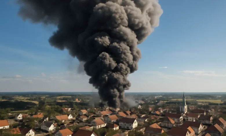 Brand in Bad Münder: Asbest-Verdacht bei Feuerwehr-Großeinsatz