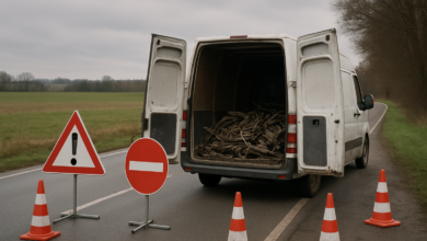 Altmetall-Kontrolle in Lauenstein: Polizei stoppt Transporter