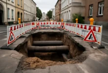 Falkestraße Hameln: Hohlraum zwingt zu längeren Bauarbeiten