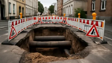 Falkestraße Hameln: Hohlraum zwingt zu längeren Bauarbeiten