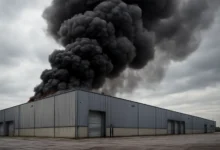 Kunststoffbrand in Goslar: Rauchwolke zwingt Anwohner zur Vorsorge