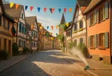Rodenberger Schützenfest: Gartensprenger kühlt Festumzug ab