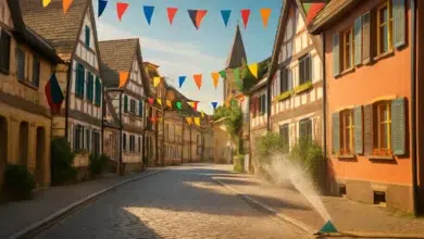 Rodenberger Schützenfest: Gartensprenger kühlt Festumzug ab
