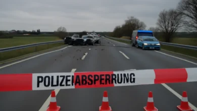 Vier Fahrzeuge kollidieren auf B442: Sechs Verletzte bei Bad Münder